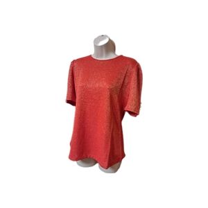 New Liz Claiborne Medium Blouse in Cabaret Red